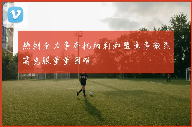 热刺全力争夺托纳利加盟竞争激烈需克服重重困难